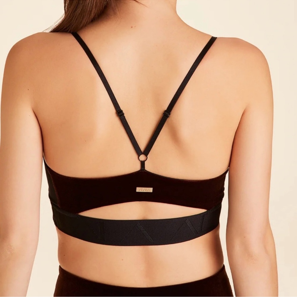 Alala Burgundy V-Strap Sports Bra